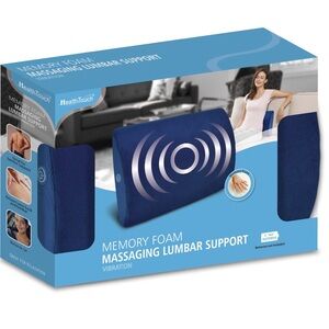 NEW- Health Touch Memory foam massage lumbar cushion-back and lumbar suppport